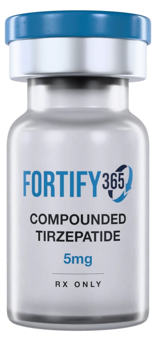 Compounded tirzepatide vial for weight loss